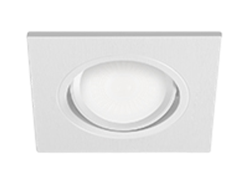 Светильник MR16 ZOOM квадрат белый, 93*80* мм, 100 шт/кор