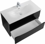 Тумба с раковиной BelBagno MARINO-CER-N-800-2C-SO-NL-P Nero Lucido