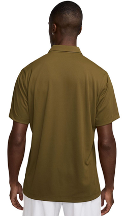 Мужское теннисное поло Nike Court Dri-Fit Solid - olive flak/white