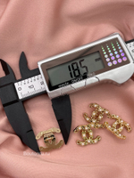 Пуговицы Шан. Золото Лого косичка 18 мм