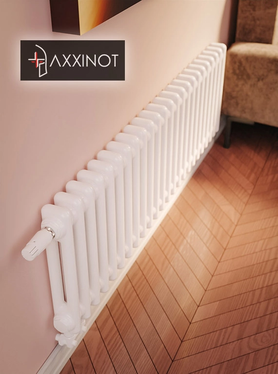 Axxinot Sentir 2037 - двухтрубный трубчатый радиатор высотой 370 мм, нижнее подключение с термовентилем