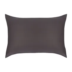 Комплект постельного белья из премиального сатина темно-серого цвета из коллекции essential, 150х200 см