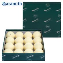 Шары Aramith Premier Pyramid без номеров ø68мм белый биток с логотипом