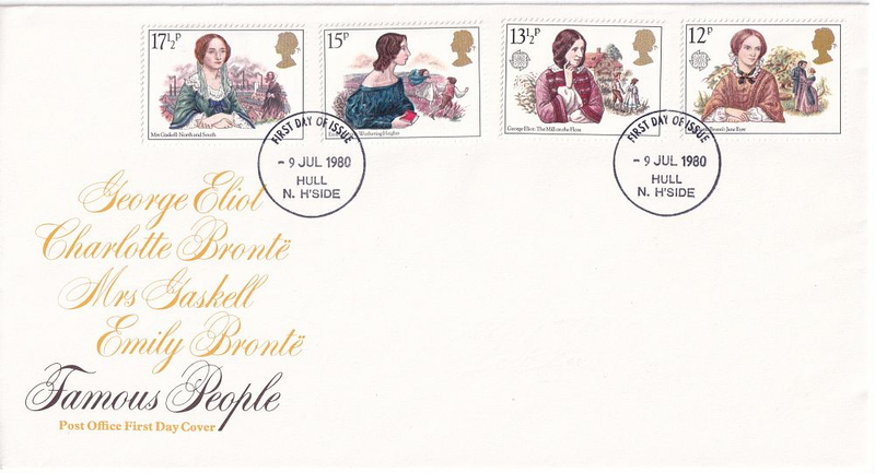 Конверт Первого дня Великобритании от 9 июля 1980 года с четырьмя марками и спецгашенем