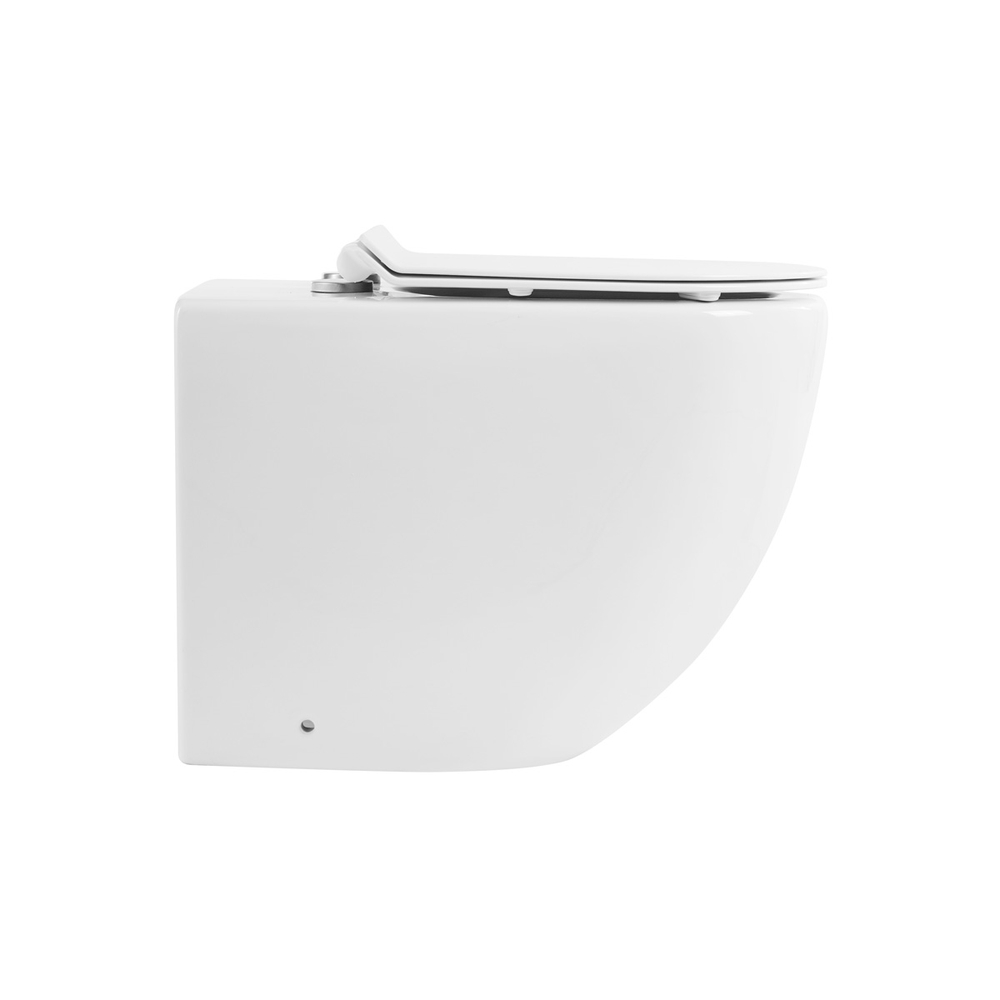 Унитаз безободковый приставной BelBagno SFERA-R BB2141CBR