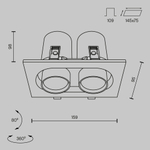 Встраиваемый светильник Technical DL045-02-10W4K-W