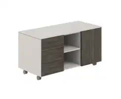 NZ-0223.GS.BT / Тумба мобильная 3-х секционная обвязка GS, фасады BT / 1224х564х620 обвязка GS, фасады BT