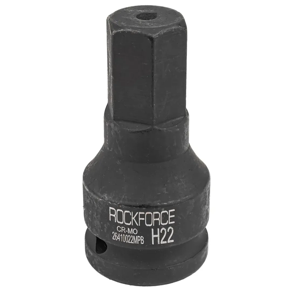 Головка-бита ударная 6-гранная 22мм, 3/4'' RockForce RF-26410022MPB
