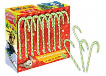 Барбоскины Карамельная трость 15г. Яблоко