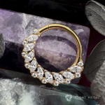 Кликер Ora Crystal PVD Yellow 1.2мм