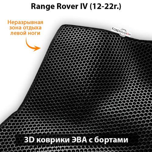 Передние автомобильные коврики ЭВА с бортами для Range Rover IV (12-22г.)