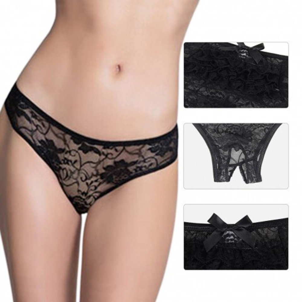Кружевные трусики с доступом, XL-2XL