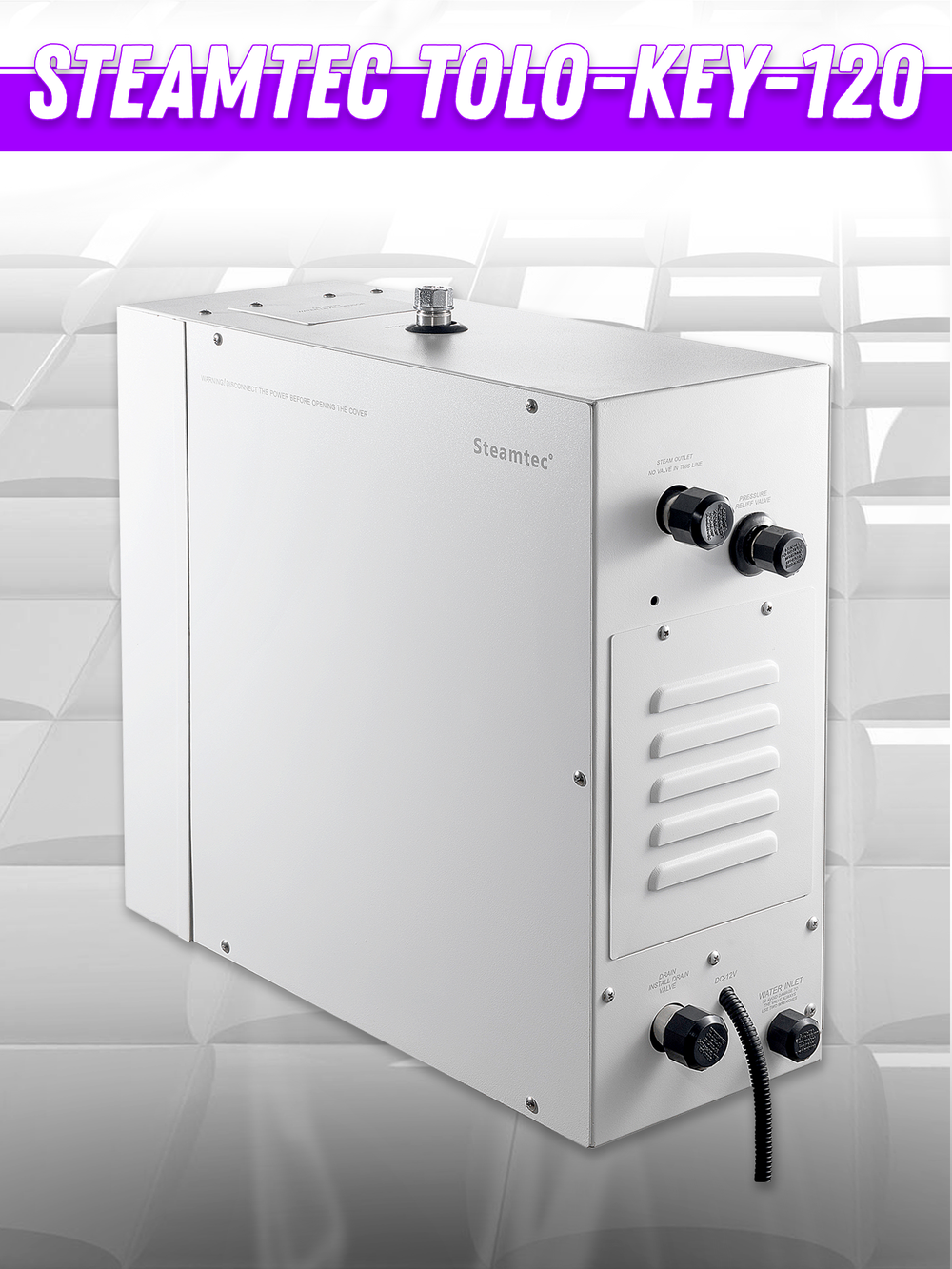 Steamtec TOLO KEY 120 - 12 кВт (ВЛАГОСТОЙКИЙ модуль управления), парогенератор для хамама и турецкой бани