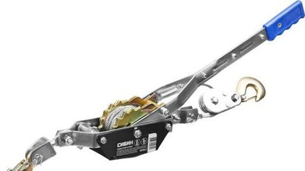 Лебедка ручная рычажная MIRAX, тросовая, 1,5т, 3м