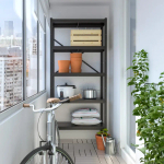 Стеллаж - IKEA BROR, 85х40х190 см, черный, БРУР ИКЕА