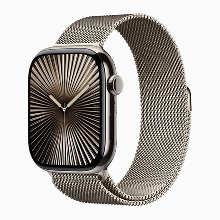 Apple Watch Series 10 42mm Titanium — премиум-смарт-часы с LTE и ремешком Milanese Loop