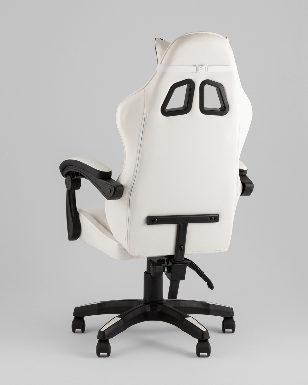 Кресло спортивное TopChairs Phantom бело-черный