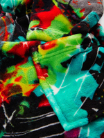 Халат флисовый для мальчика Next N23-834, Черный, Салатовый, Голубой