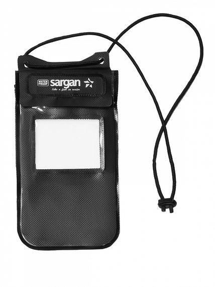 Чехол водонепроницаемый Sargan Сухов ОК для телефона с окном для документов 12см*18см черный