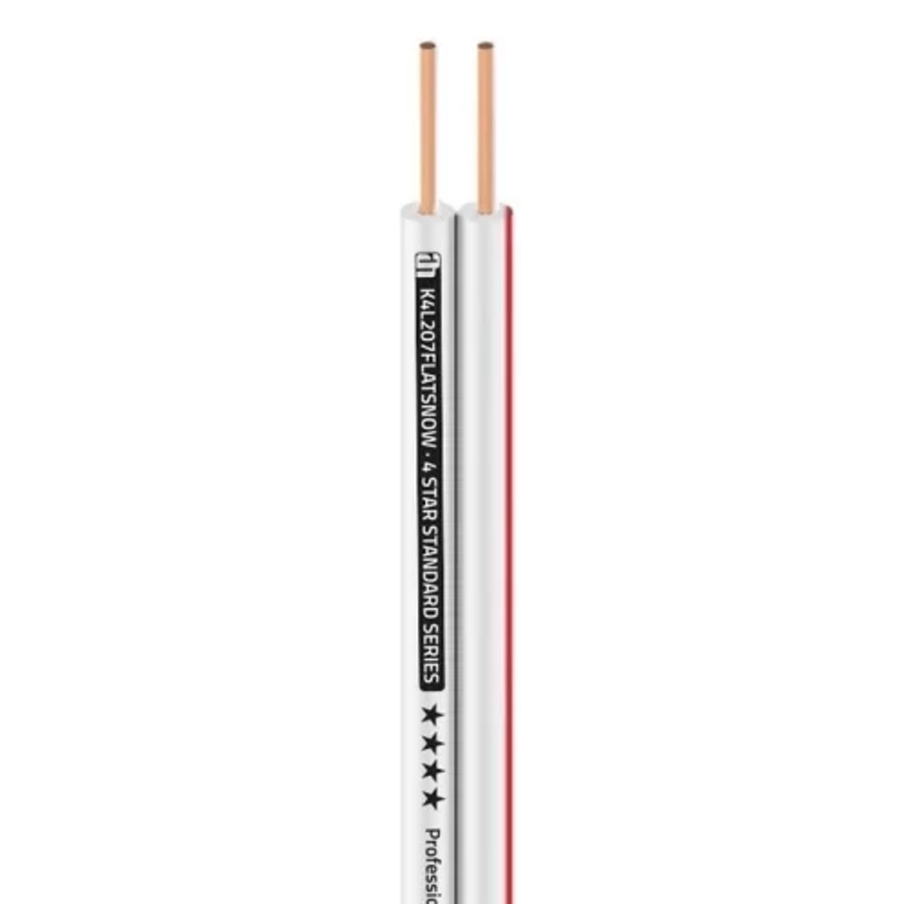 Adam Hall Cables KLS 207 FLW - Flexible Multiwire Loudspeaker Cable 2 x 0.75 mm² white