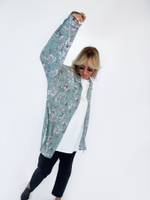 Рубашка цветок зеленая 2