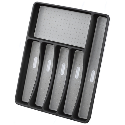 Лоток для столовых приборов "Forma", черный, 40,5*32,5*4,5см