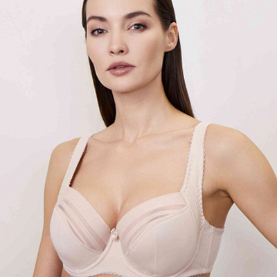 Бюстгальтер Полупоролоновая чашка Серебристый пион Прибалтика
