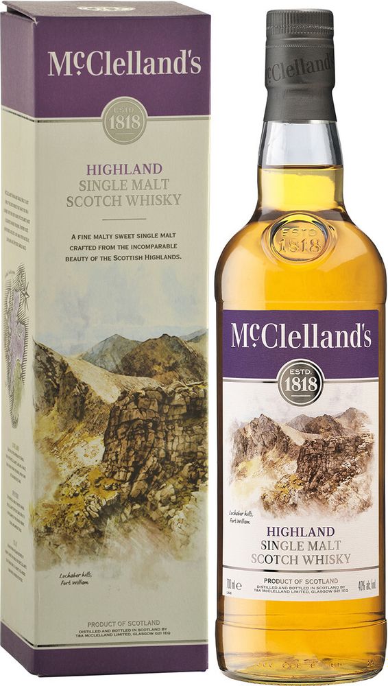 Виски McClelland&#39;s Highland gift box, 0.7 л