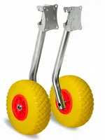 Транцевые колеса быстросъемные, для лодок с НДНД, бескамерные полиуретановые колеса, оцинковка