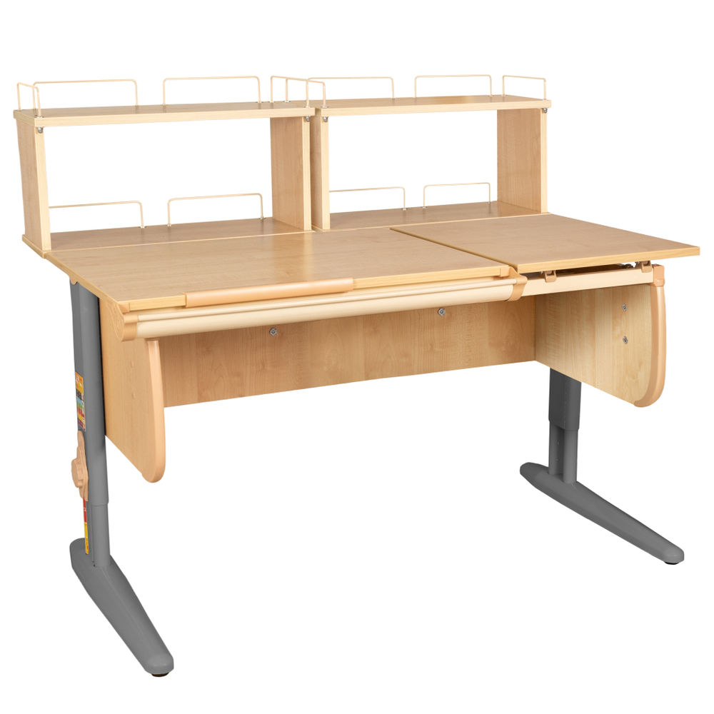 Растущая парта Дэми СУТ 25 с задними полками СУТ.15.240 (1200×880 мм)