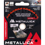 Диск алмазный METALLICA Ultra 85x22,2 мм универсальный   193981
