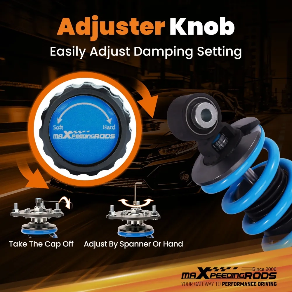 MaXpeedingrods T6 Coilovers Shocks Springs Kit подходит для автомобиля Audi R8 (Type 42) V10 07-15