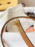 Женский ремень Hermes Kelly коричневого цвета