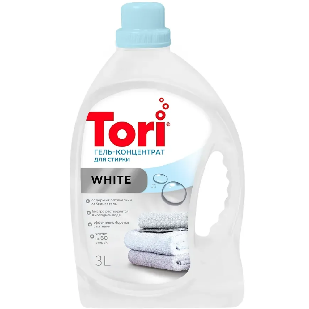 Гель-Кондиционер для белья TORI White 3 л