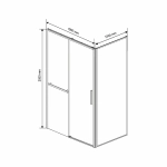 Душевой уголок Vincea Slim Soft VSR-1SS1010CL 100x100 стекло прозрачное/профиль хром