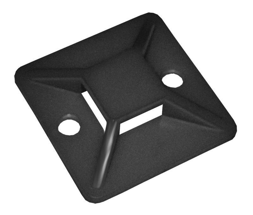 Площадка самокл. 25х25 под хомуты черн. (уп.20шт) IEK UHP31-25-020 Площадка самокл. 25х25 под хомуты черн. (уп.20шт) IEK UHP31-25-020