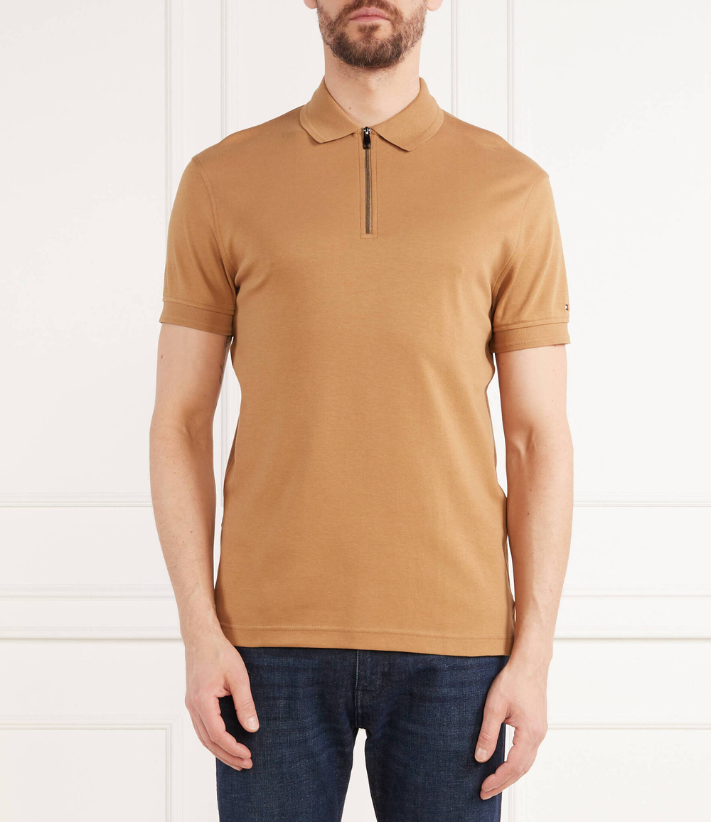 Поло DC INTERLOCK ZIP Tommy Hilfiger - хаки(MW0MW30762)