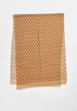 Шерстяной палантин Qarlygash & Qyzgaldaq BEIGE 68х180