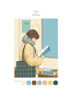 Picturesque day of Vision. Coloring Book