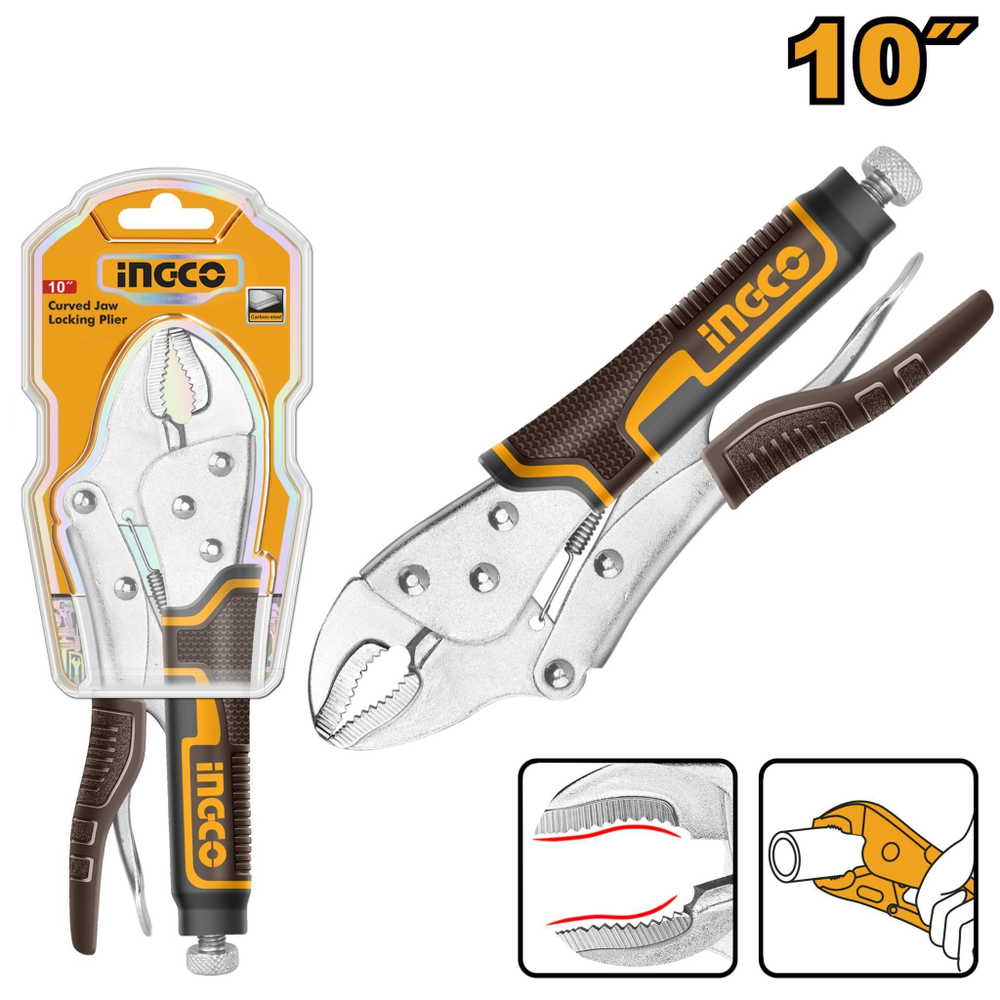 Клещи зажимные INGCO HCJLW0210 250 мм