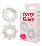 Набор из 2 эрекционных прозрачных колец (Цвет: прозрачный)