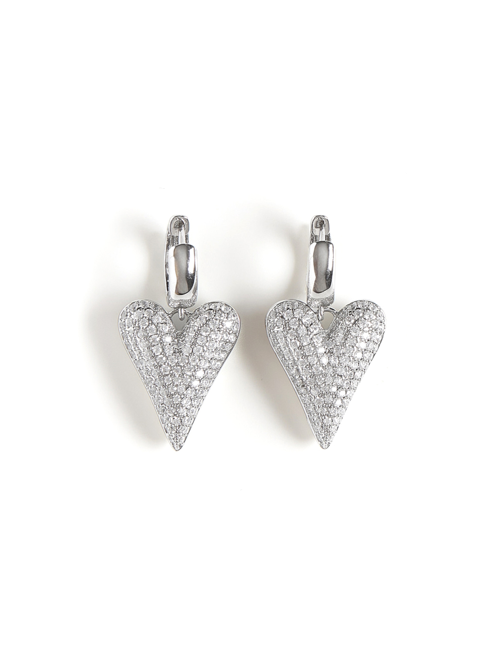 Серьги "Elongate Shine" Silver на швензе амур