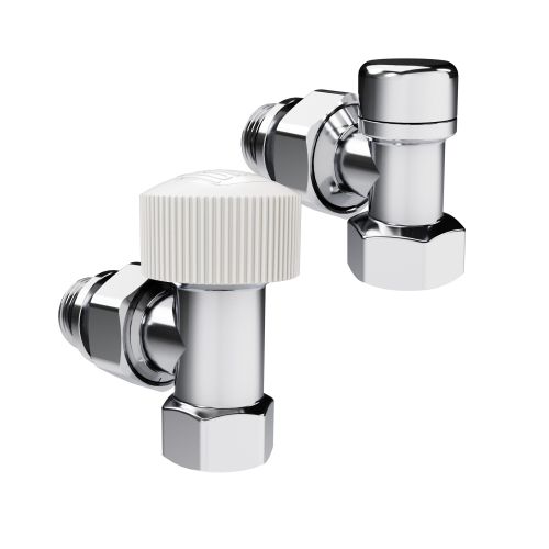 Набор термостатический угловой Royal Thermo Design 1/2quot;М30х1,5 (Хром)