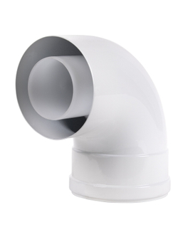 Отвод коаксиальный Royal Thermo 60/100, 90 гр. M/F для конденсационных котлов