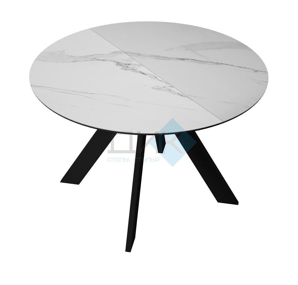 Стол DikLine SKC100 d1000 подстолье чёрное/опоры чёрные