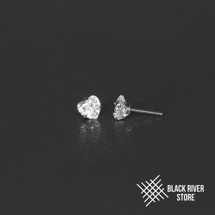 Cubic Zirconia Heart Crystal Б/Р