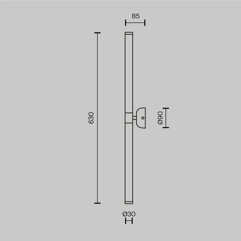 Настенный светильник (бра) Maytoni MOD106WL-L16G3K