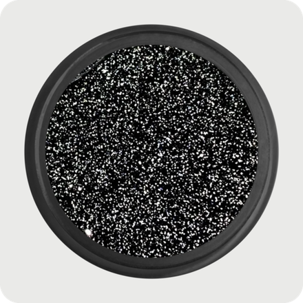 Светоотражающий Flash glitter черный - 7045