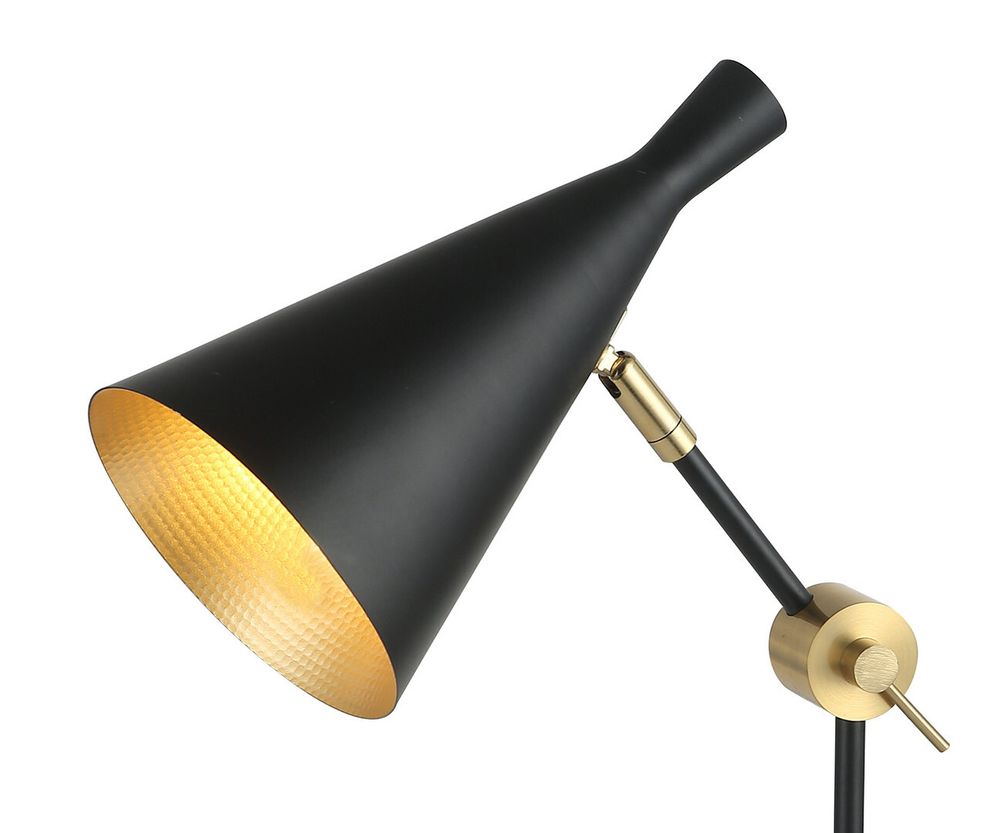 Настольная лампа Камила черный d35 h60 E27 1*40W