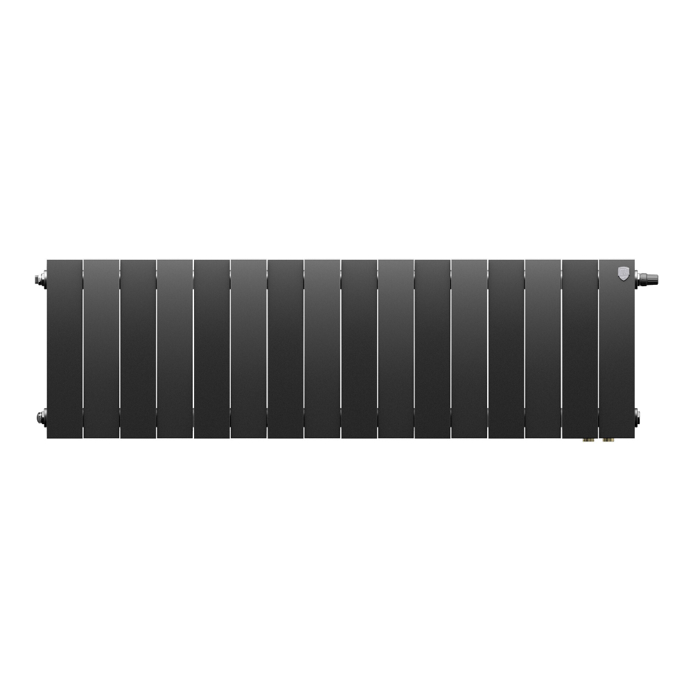 Радиатор биметаллический Royal Thermo PianoForte 300 Noir Sable 16 секций VDR (нижнее правое подключение)